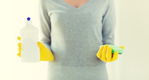 Professional carpet cleaners completing a safe and careful service