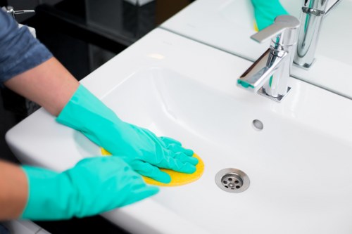 Commercial carpet cleaning process in a Marylebone business property